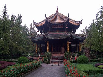 Temple des chèvres de bronze : pavillon de Lao Tseu