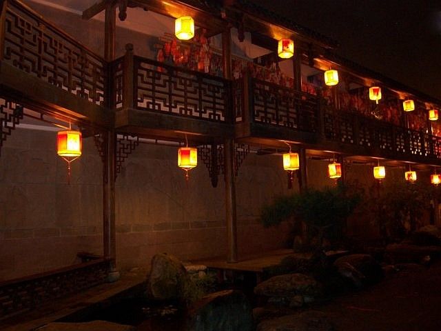 Rue jinli - lanternes la nuit