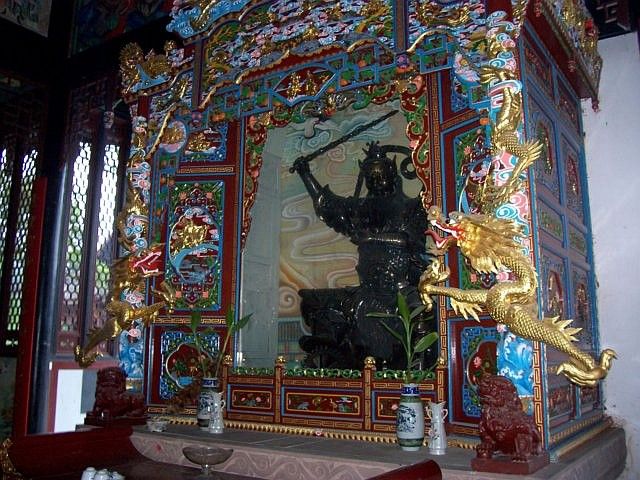 Temple QingYang gong - Statue taoïste