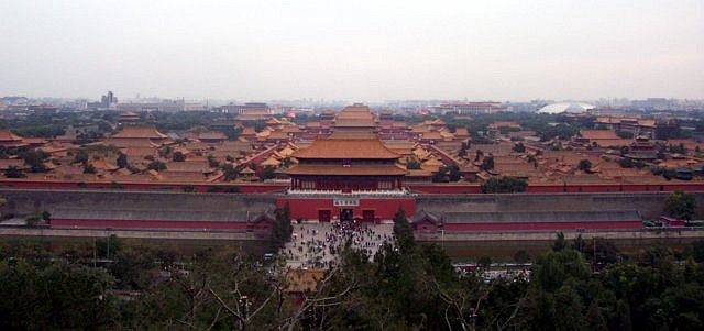 Overview over the forbidden city