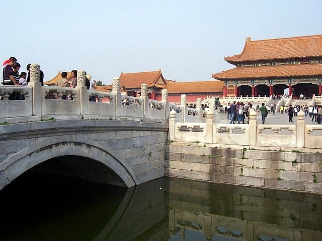 Forbidden city - Bridge leading to the door of supreme harmony