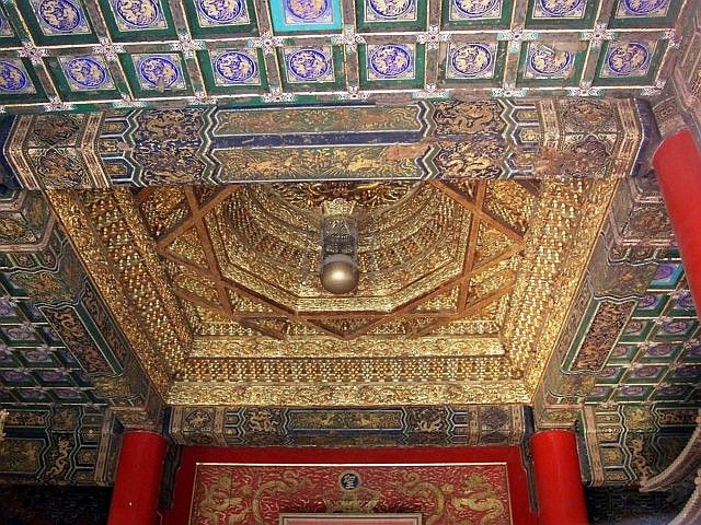 Forbidden city - Ceiling of the hall of the seals