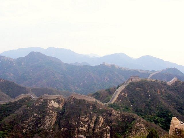 Badaling - the great wall undulates out of sight