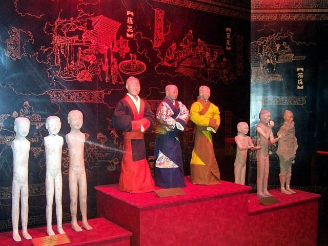 Musée Han Yangling - Exposition de statues