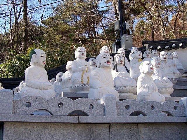 Temple Bomunsa - Statues d'arhats (4/4)