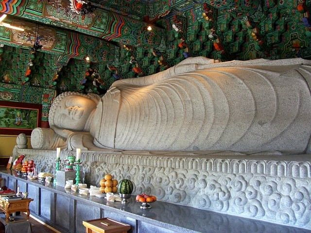 Temple Bomunsa - Bouddha au Nirvana