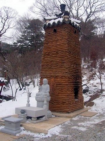 Temple Jeongdeungsa - Cheminée