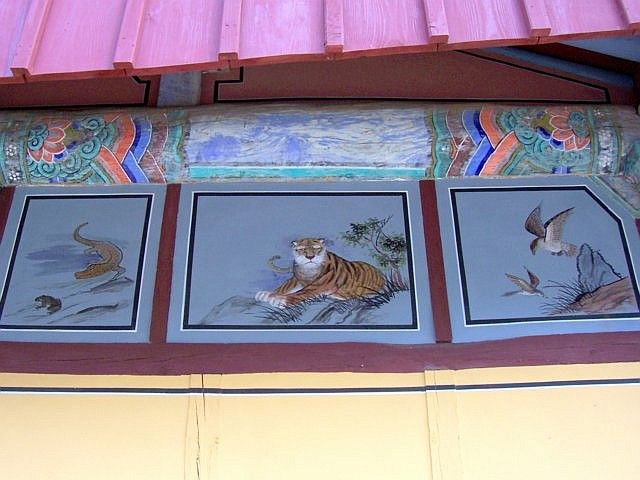 Temple Haeinsa - Peintures d'animaux