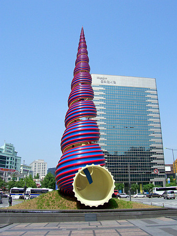 Centre de Séoul - Spring près de la source du cheonggyecheon