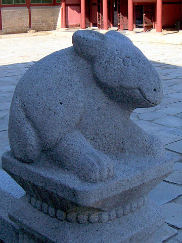Palais de Gyeongbokgung - Le lièvre, animal du zodiaque
