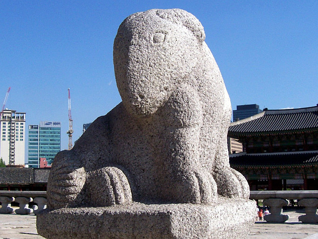 Palais de Gyeongbokgung - Le boeuf, animal du zodiaque