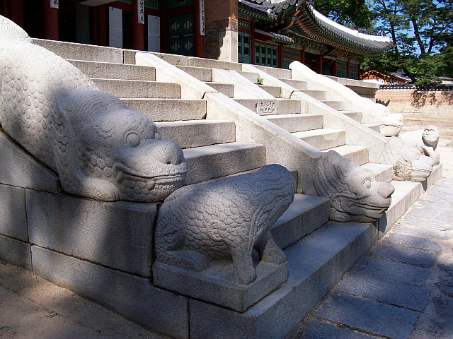 Palais de Gyeongbokgung - Escaliers
