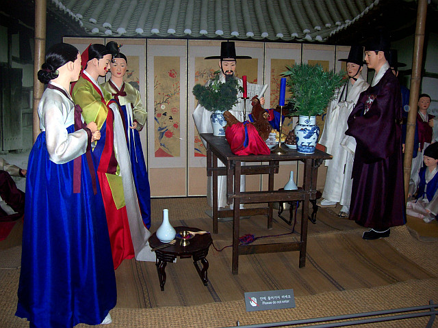 Musée folklorique de Séoul - Cérémonie du mariage