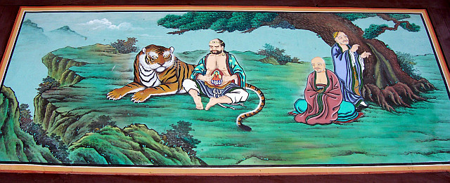Temple Bongwonsa - Peinture bouddhiste