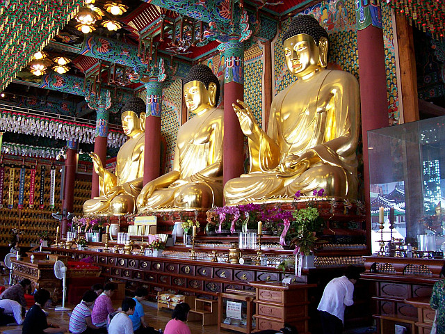 Temple Jogyesa - Bouddhas