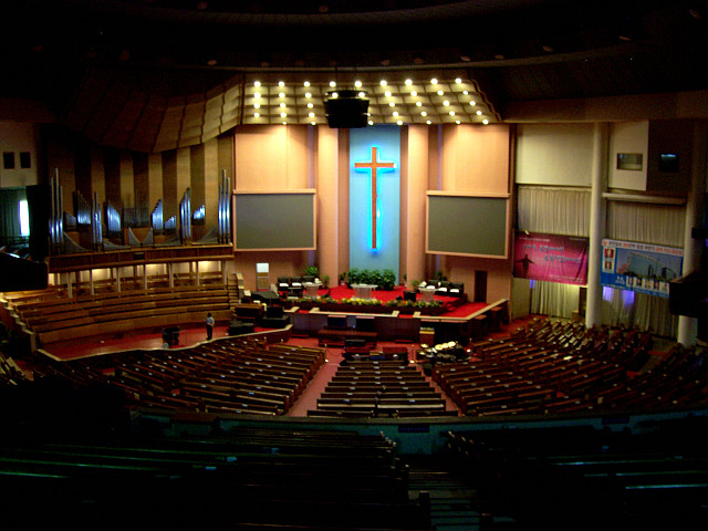 Yeouido - Intérieur de la full gospel church