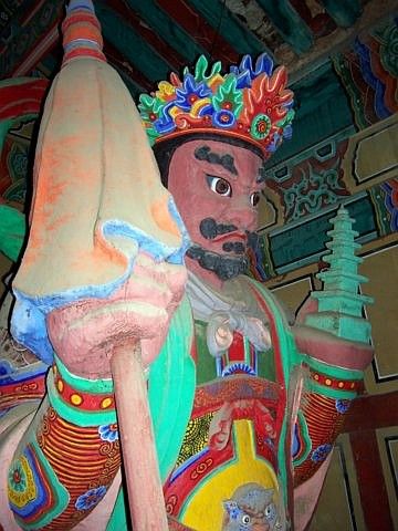 Yong-in folk village - Buddhist temple, guardian of the north