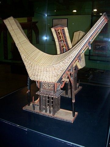 Musée du folklore mondial (Yong-in) - maquette de maison de Toraja