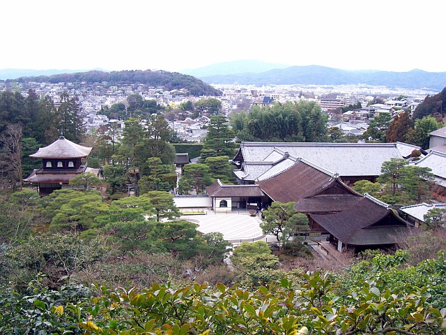 Temple Ginkaku-ji - Vue sur le site