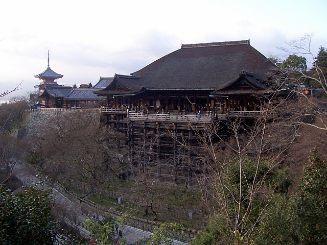 Kiyomizu-dera temple on stilts