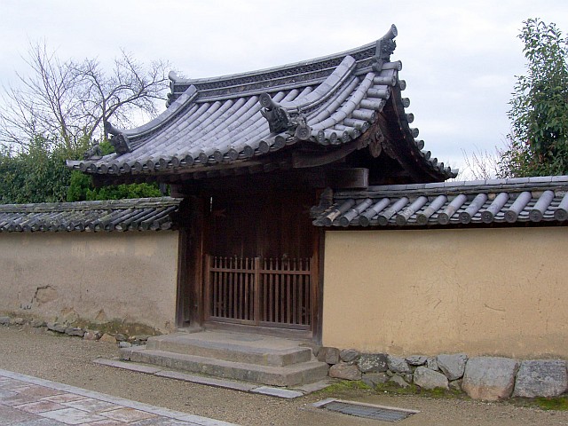 Horyuji temple - A door of the compound