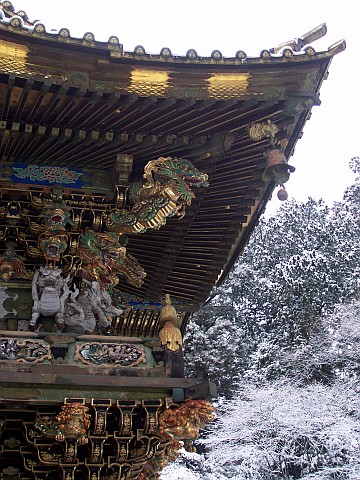 Sanctuaire Toshogu - Décorations de la porte Yomeimo (3/3)