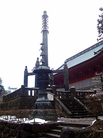 Temple Rinno-ji - Colonne sorinto