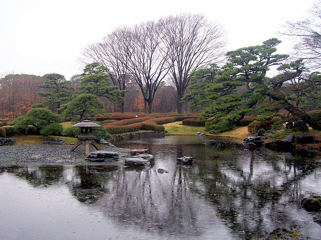 Imperial gardens - East gardens under rain