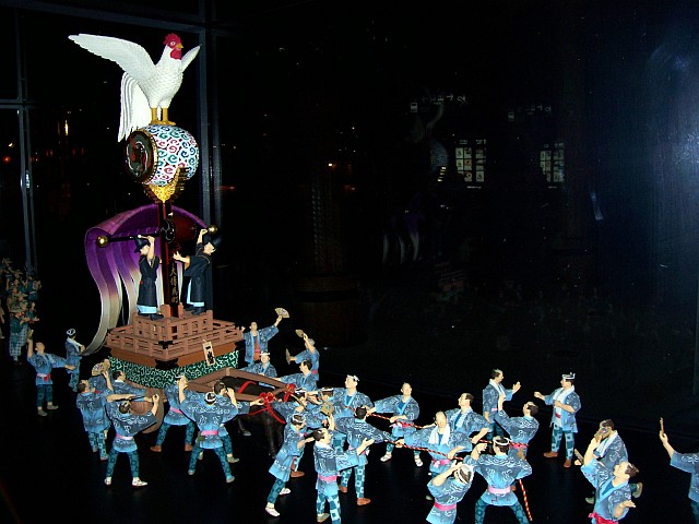 Edo-Tokyo museum - Model of a procession during a festival (4/4)