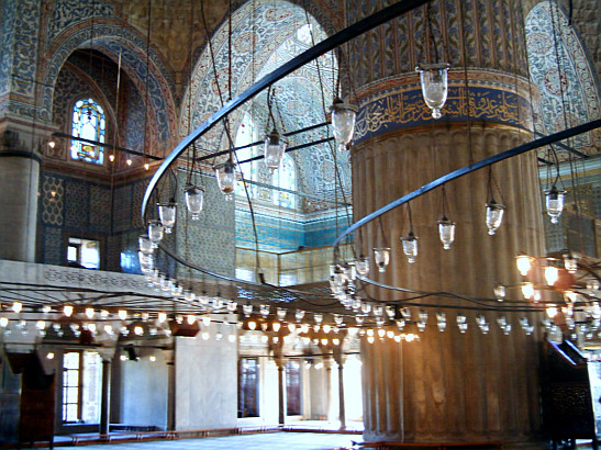 Blue Mosque with Iznik tiles