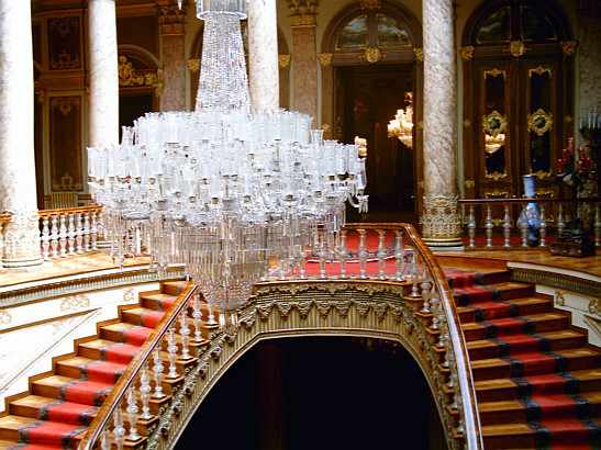 Great staircase in Dolmabahçe palace