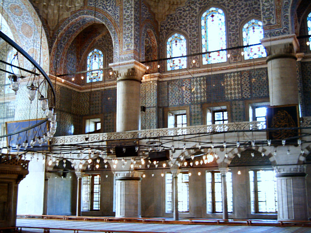 Décorations de la mosquée bleue