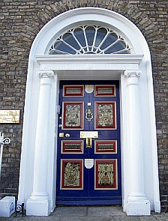Door of a georgian house