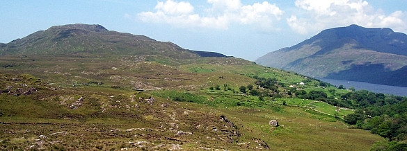 Connemara - Landscape to the north of Connemara (view 2)