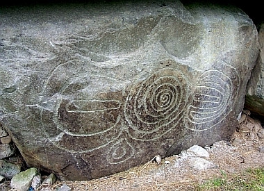 Knowth - Pierre décorée