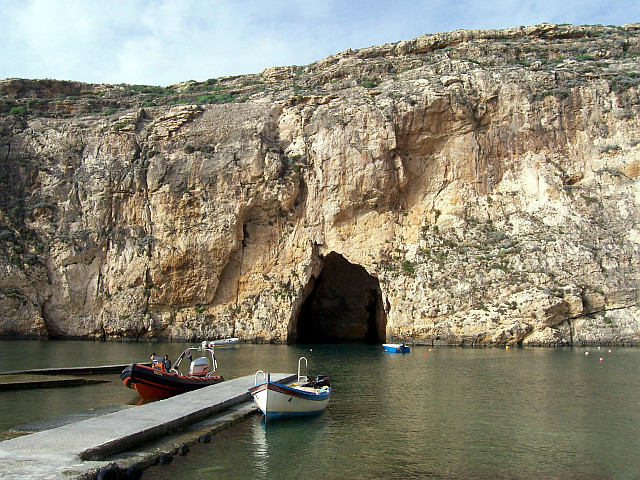 Dwejra - Mer intérieure et tunnel