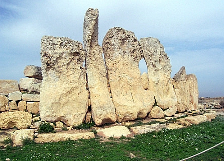 Ħaġar Qim - Mur cyclopéen