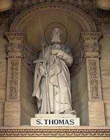 Saint-Thomas - Attribut : équerre et/ou lance -représenté ici avec l'équerre-