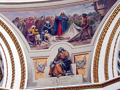 Fresque dans l'église de Mosta