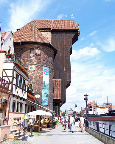 Gdańsk - Grue médiévale, vue de côté
