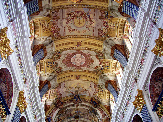 Eglise de Święta Lipka - Fresque en trompe l'oeil