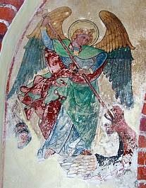 Fresque de l'archange Saint-Michel