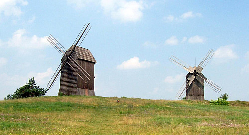 Moulins en bois de Pologne