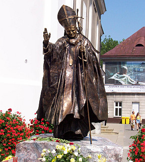 Statue du Pape Jean-Paul II à Wadowice