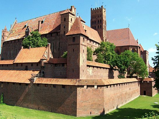 Malbork - Enceinte fortifiée du château teutonique