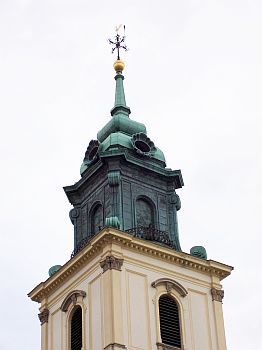 Varsovie - Clocher de l'église de la Sainte-Croix