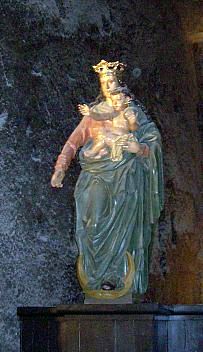 Mine de sel de Wieliczka - Statue de la Vierge à l'Enfant
