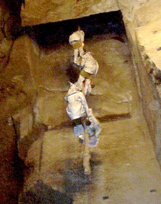 Mine de sel de Wieliczka - Maquette de la descente des mineurs
