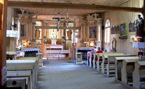 Zakopane - Intérieur de l'église en bois Saint-Clément