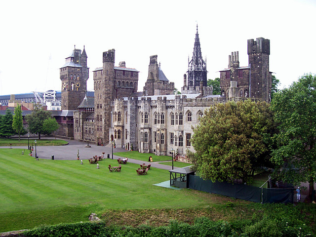 Château de Cardiff, vue 2 du donjon